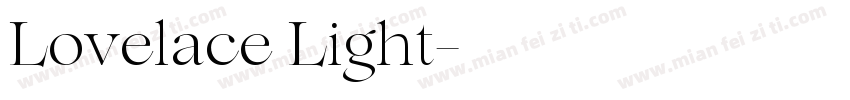 Lovelace Light字体转换